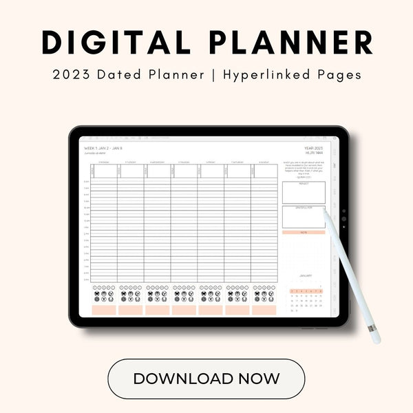 Digital Annual Weekly Planner 2023