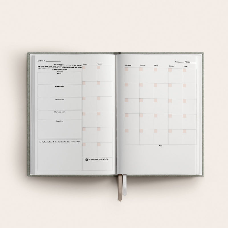 Weekly Undated Yearly Planner Ruby